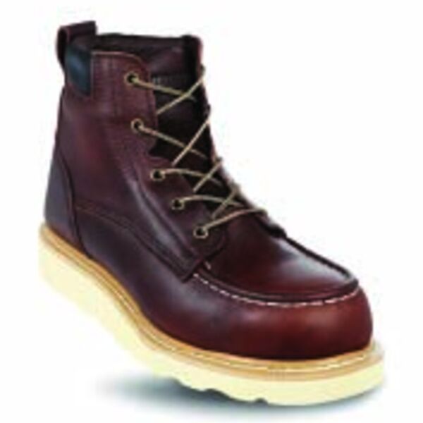Steel Toe Moc Toe Work Boots Raisin Miner Thumbnail