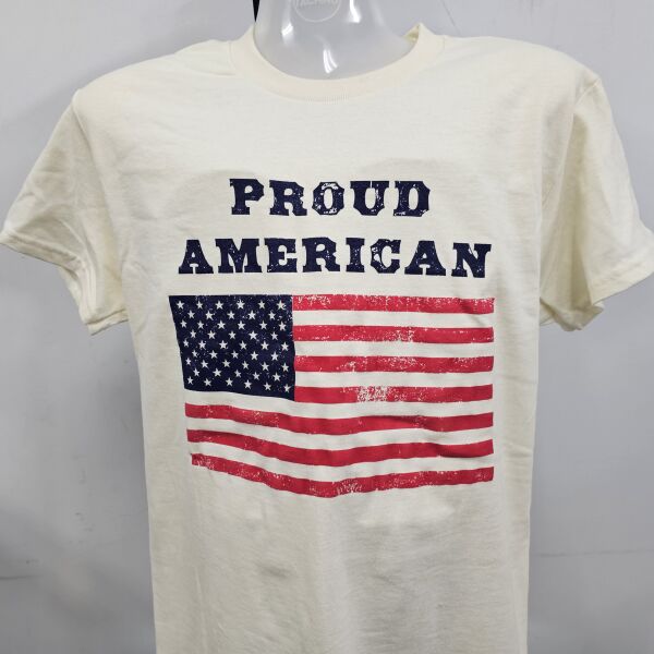 Proud American T-Shirt 100% Cotton Thumbnail